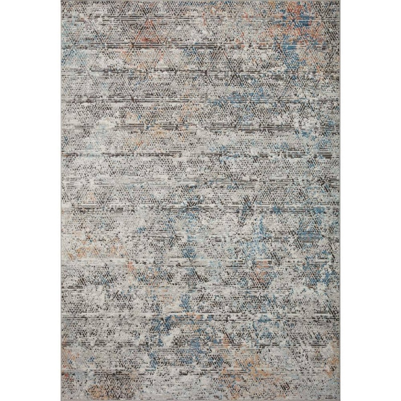 Loloi Bianca Grey/Multi 2 ft.8 in. x 7 ft.6 in. Contemporary Runner Rug BIANBIA-04GYML2876