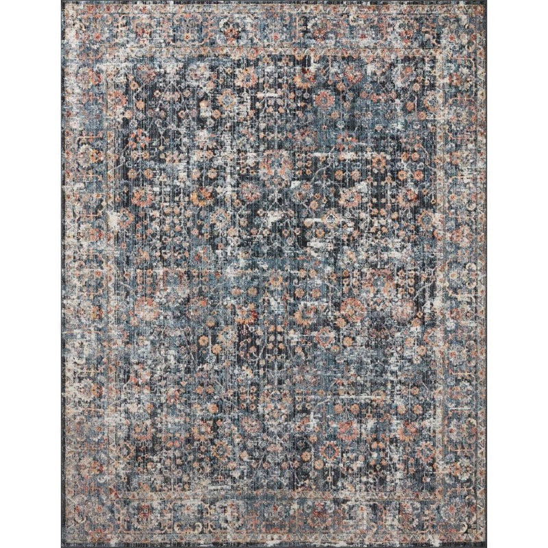 Loloi Cassandra Blue/Multi 2 ft. 6 in. x 4 ft. Oriental 100% Polypropylene Pile Area Rug CASNCSN-05BBML2640