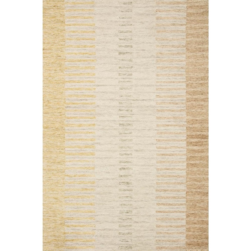 Loloi Chris Loves Julia Chris Dove/Santa Fe 5 ft. x 7 ft. 6 in. Modern Hand Tufted Wool Area Rug CHRICHR-01DVSFE5076