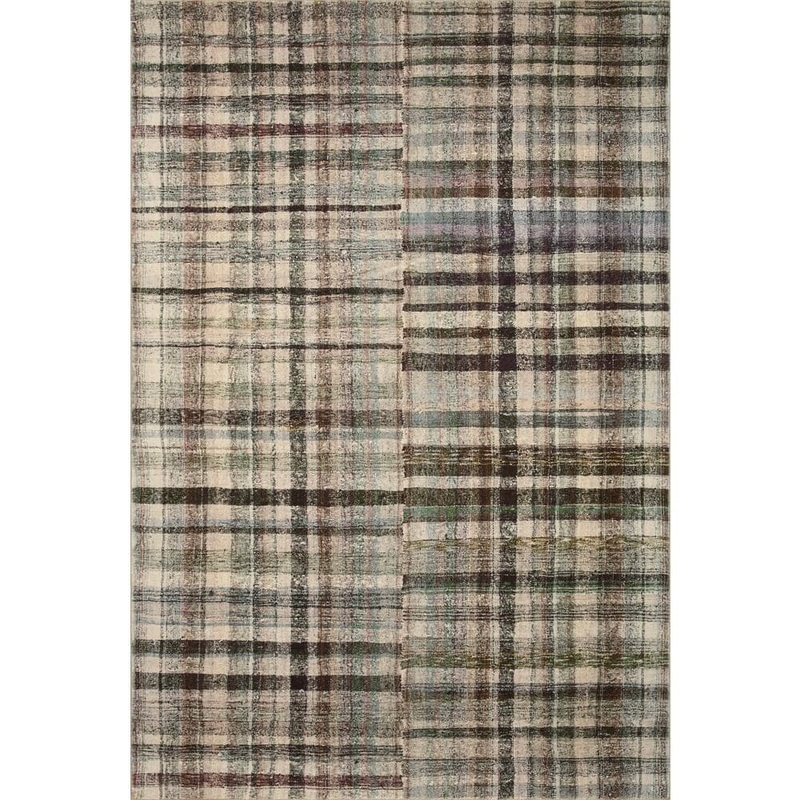 Loloi Chris Loves Julia Humphrey Forest/Multi 2 ft. 3 in. x 11 ft. 6 in. Modern Farmhouse Plaid Runner Area Rug HUMRHUM-03FOML23B6