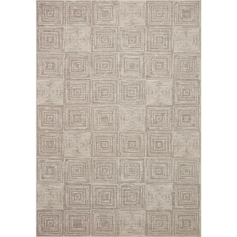 Loloi Darby Beige/Grey 2 ft. 7 in. x 12 ft. Transitional Modern Runner Rug DARBDAR-05BEGY27C0