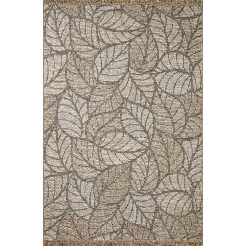 Loloi Dawn Natural Leaf 8 ft.-10 in. x 12 ft.-2 in. Indoor/Outdoor Area Rug DAWNDAW-05NA008AC2