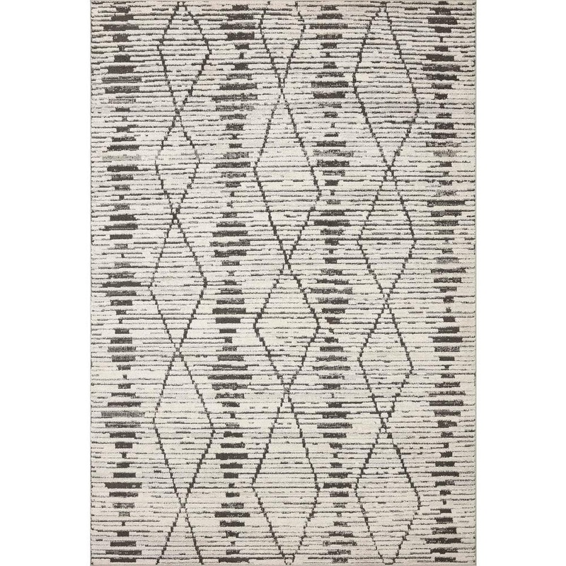 Loloi Kamala Charcoal/Dove 2 ft. 7 in. x 12 ft. Transitional Runner Rug KAMAKAM-02CCDV27C0