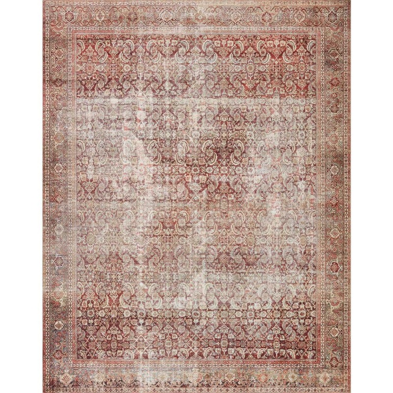 Loloi Layla Cinnamon/Sage 2 ft. 6 in. x 12 ft. Bohemian Runner LAYLLAY-11CMSG26C0