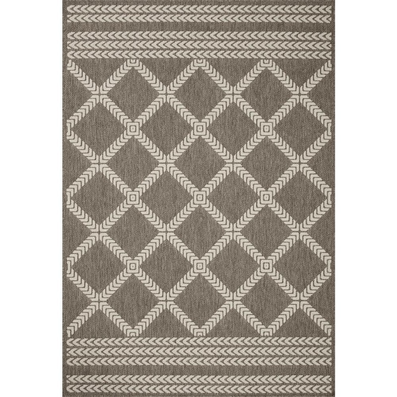 Loloi Loloi Rainier Natural/Ivory 5 ft. – 3 in. x 7 ft. – 7 in. Indoor/Outdoor Area Rug RANERAI-05NAIV5377