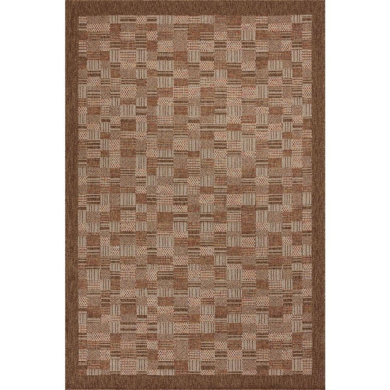 Loloi Merrick Chestnut/Fiesta 7 ft. 6 in. x 10 ft. Indoor/Outdoor Area Rug MERRMER-04CNFD76A0