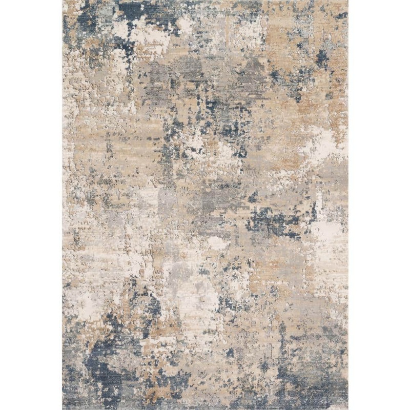 Loloi Teagan Sand/Mist 6 ft. 7 in. x 9 ft. 2 in. Modern Abstract Area Rug TEAGTEA-06SAMI6792