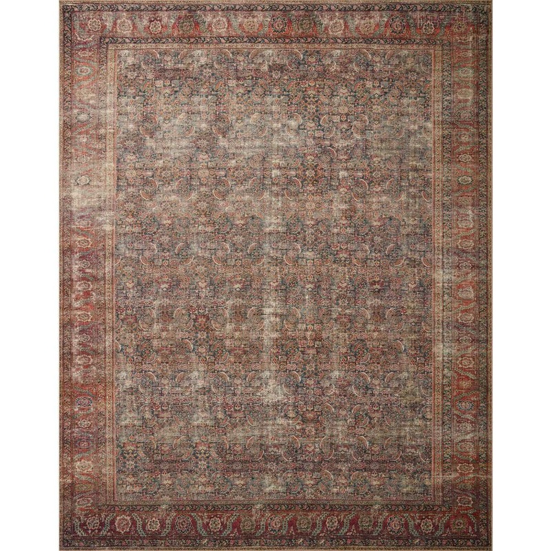 Loloi Wynter Onyx/Multi 2 ft. 6 in. x 9 ft. 6 in. Distressed Oriental Printed Runner Rug WYNTWYN-09OXML2696