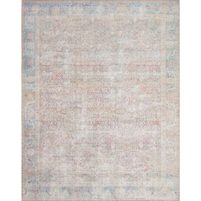 Loloi Wynter Red/Teal 8 ft. 6 in. x 11 ft. 6 in. Oriental Printed Area Rug WYNTWYN-04RETE86B6