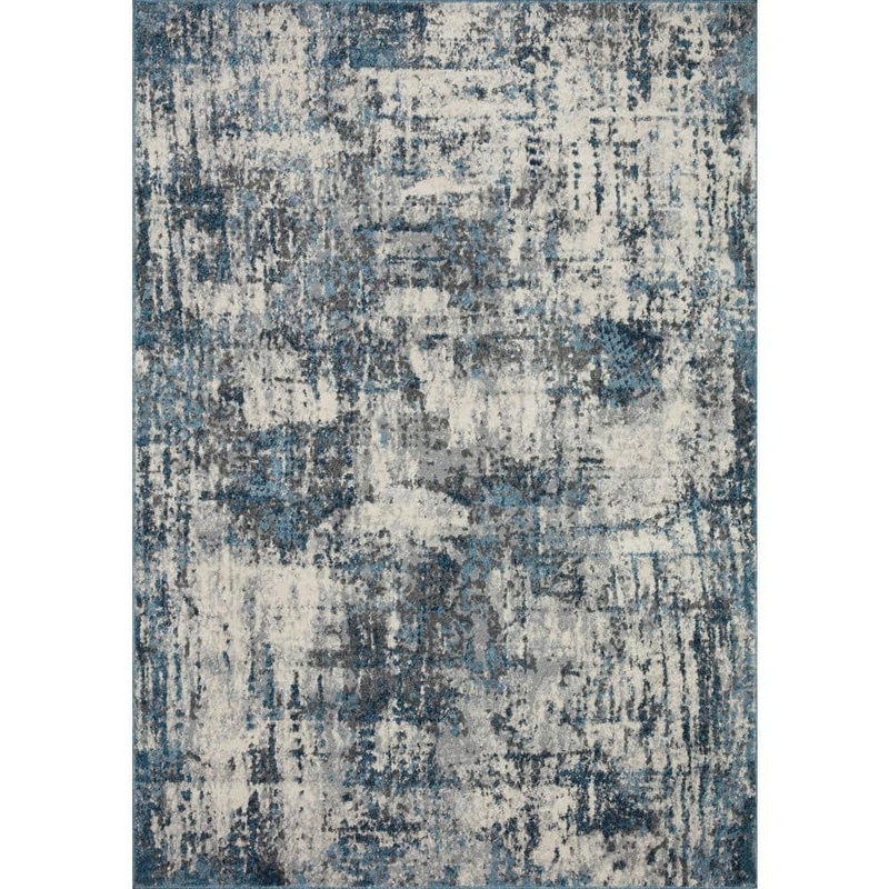 Loloi Austen Natural/Ocean 6 ft. 7 in. x 9 ft. 2 in. Modern Abstract Area Rug AUSTAUS-01NAOC6792