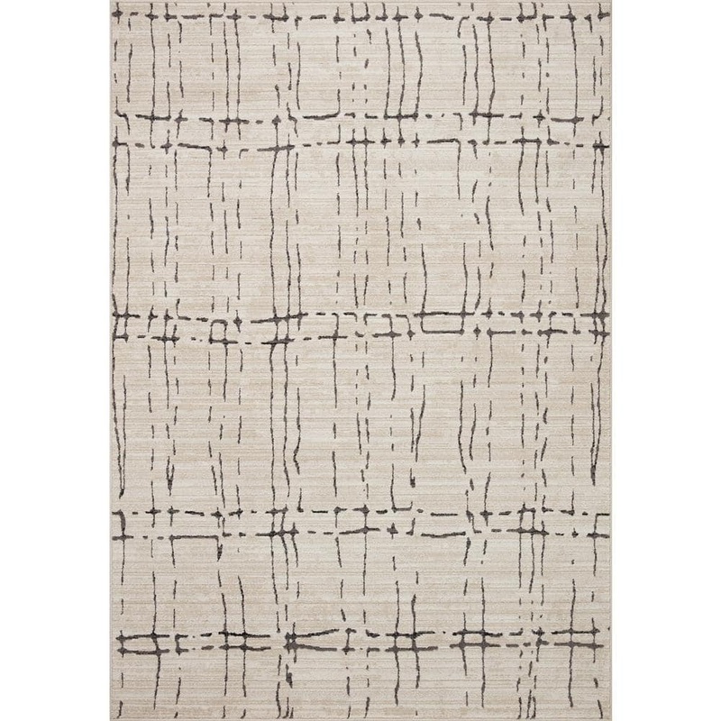 Loloi Darby Sand/Dk. Grey 9 ft. 2 in. x 13 ft. Transitional Modern Area Rug DARBDAR-06SADG92D0