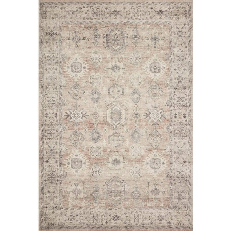 Loloi Hathaway Java/Multi 2 ft. x 5 ft. Traditional Distressed Printed Area Rug HATHHTH-03JVML2050