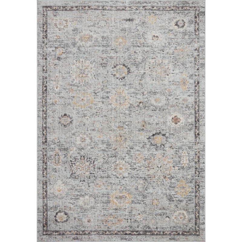 Loloi Monroe Sky/Gold 5 ft. 3 in. x 7 ft. 9 in. Shabby Chic Area Rug MONRMON-04SCGO5379