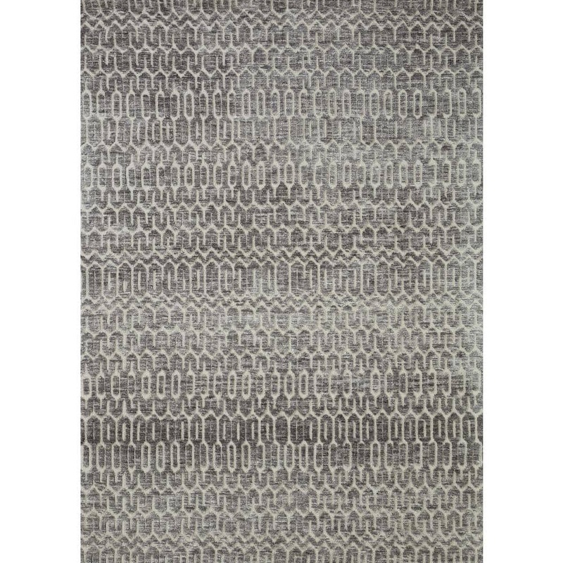 Loloi Neda Ivory/Charcoal Geometric 2 ft. 3 in. x 3 ft. 9 in. Ultra Soft Area Rug NEDANED-03IVCC3656