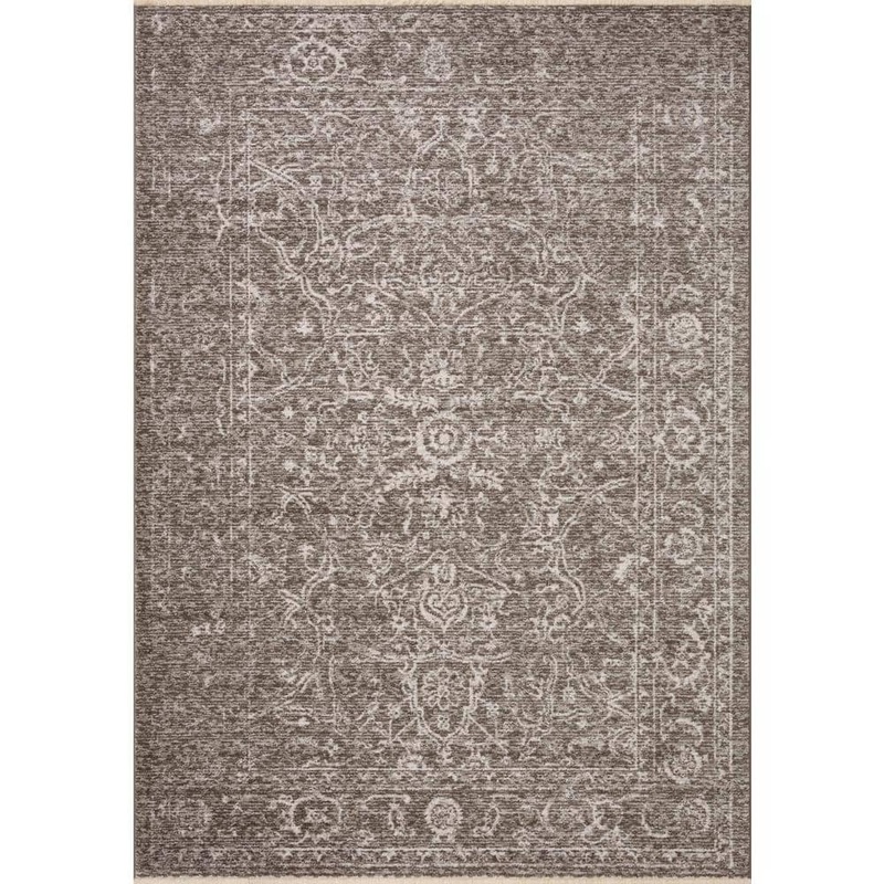 Loloi Vance Taupe/Dove 2 ft. 7 in. x 8 ft. Traditional Fringed Runner Area Rug VANCVAN-08TADV2780