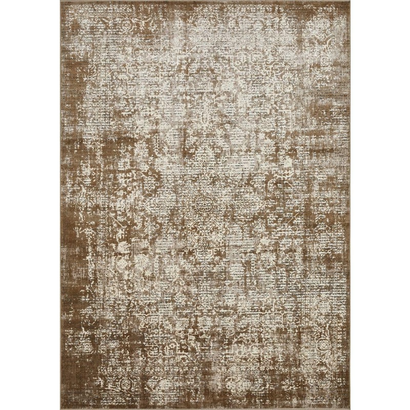LOOMAKNOTI Aysal Athna Cream 6 ft. 7 in. x 9 ft. 2 in. Geometric Polypropylene Indoor Area Rug EAY003.167.60