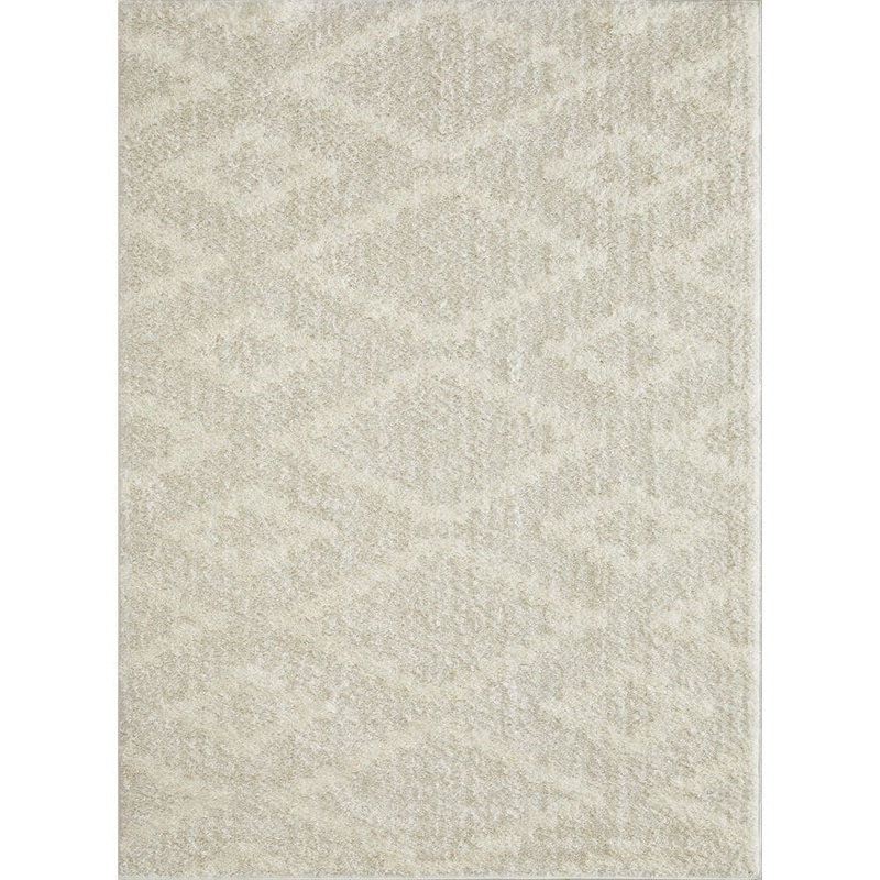 LOOMAKNOTI Vemoa Aslayn Cream 9 ft. 10 in. x 12 ft. 10 in. Geometric Polyester Area Rug EV002.316.85