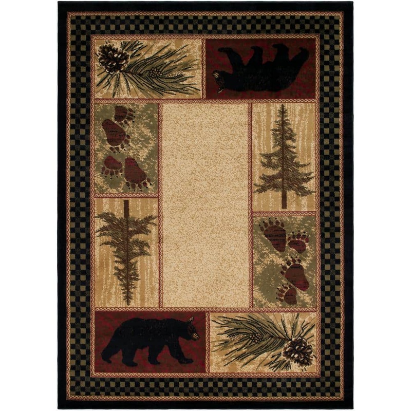 Mayberry Rug American Destination Cades Cove Multi-Colored 2 ft. x 4 ft. Lodge Area Rug AD3793 2X4
