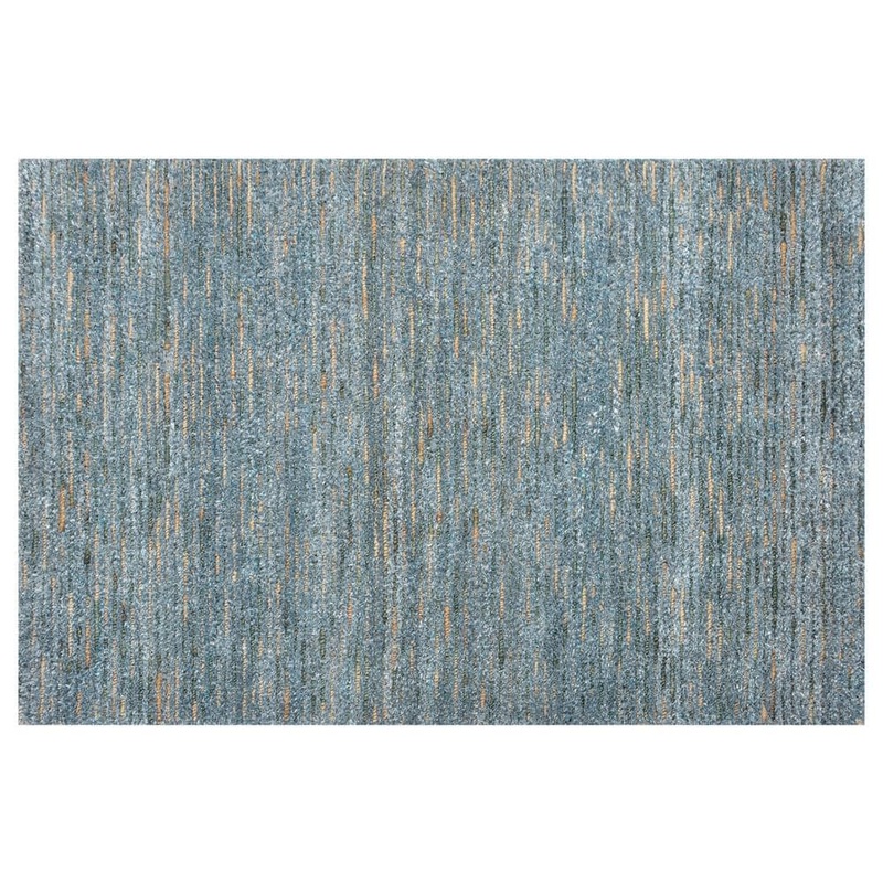 MILLERTON HOME Dune Seafoam 5 ft. x 7 ft. Striped Casual Area Rug MIL74535X7