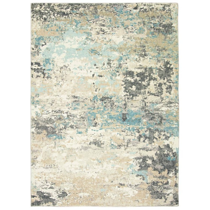 MILLERTON HOME Maeva Blue 8 ft. x 10 ft. Ombre Transitional Area Rug MIL281176X10