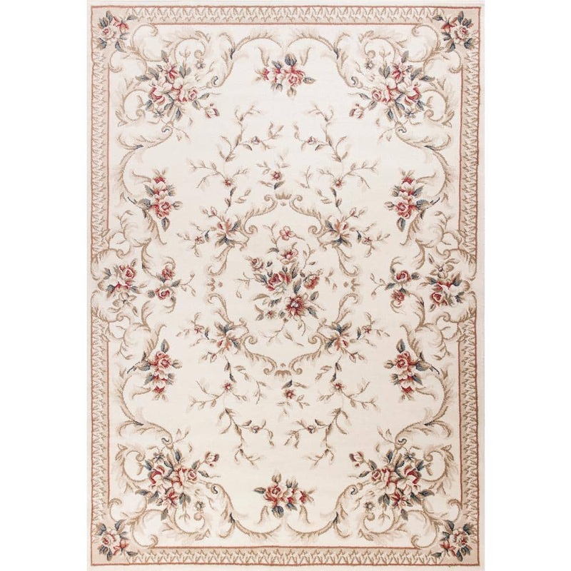 MILLERTON HOME Ajay Ivory 8 ft. x 10 ft. Area Rug MIL5606710X910