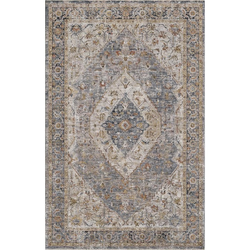 MILLERTON HOME Ivy Blue 10 ft. x 14 ft. Boho Moroccan Area Rug MIL840210X14