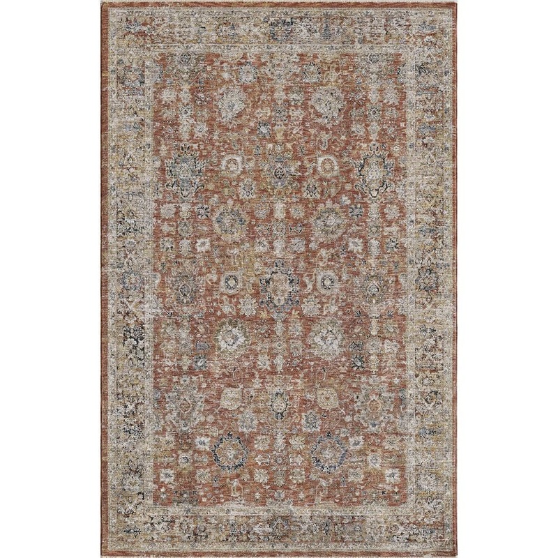 MILLERTON HOME Ivy Rust 5 ft. x 8 ft. Traditional Persian Area Rug MIL84055X710