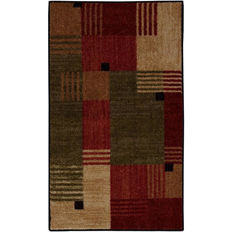 Mohawk Home Alliance Multi 1 ft. 8 in. x 2 ft. 10 in. Machine Washable Geometric Contemporary Area Rug 320485