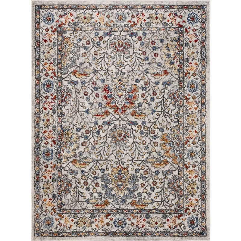 Mohawk Home Bonilla Grey 1 ft. 9 in. x 3 ft. Traditional Ornamental Sultanabad Area Rug 909192