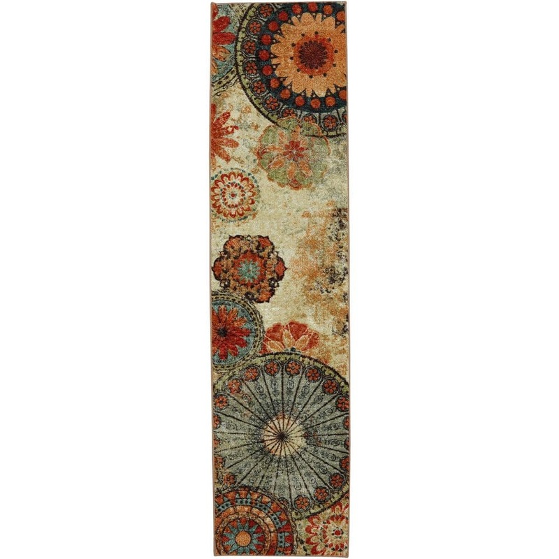 Mohawk Home Caravan Medallion Multi 2 ft. x 5 ft. Machine Washable Runner Rug 512880