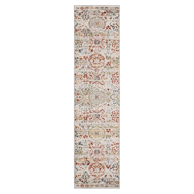 Mohawk Home Hancock Red 1 ft. 11 in. x 10 ft. Traditional Ornamental Suzani Runner Rug 909536