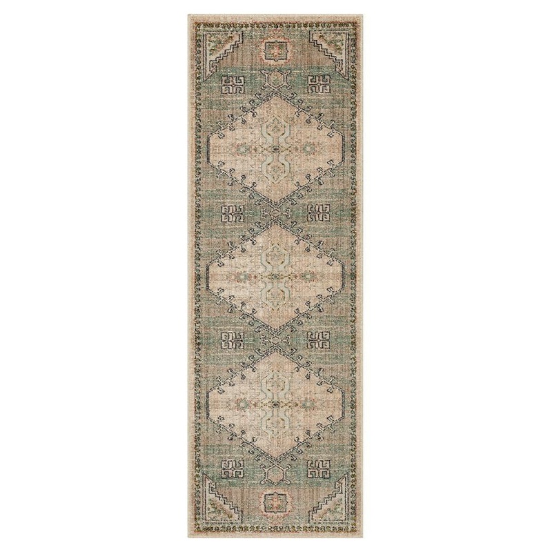 Mohawk Home Ravenna Jade 2 ft. 4 in. x 7 ft. Indoor Runner Rug 921484