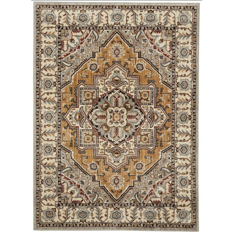 Mohawk Home Rene Beige 5 ft. x 7 ft. Oriental Area Rug 659165