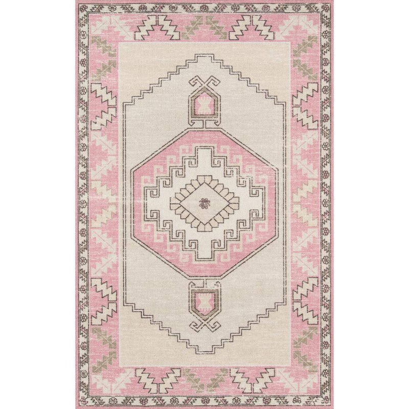 Momeni Anatolia ANA-2 Pink 2 ft. x 3 ft. Area Rug ANATOANA-2PNK2030
