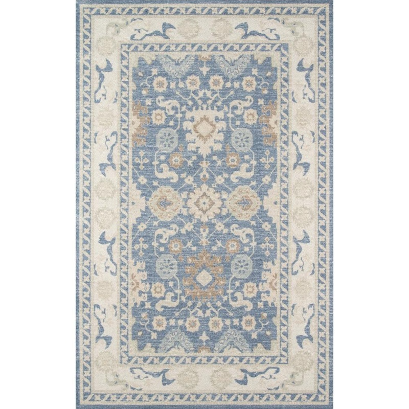 Momeni Anatolia ANA-7 Light Blue 3 ft. x 5 ft. Area Rug ANATOANA-7LBL3350