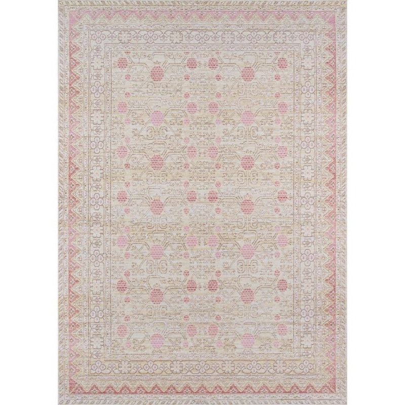 Momeni Isabella Pink 5 ft. 3 in. x 7 ft. 3 in. Indoor Area Rug ISABEISA-3PNK5373