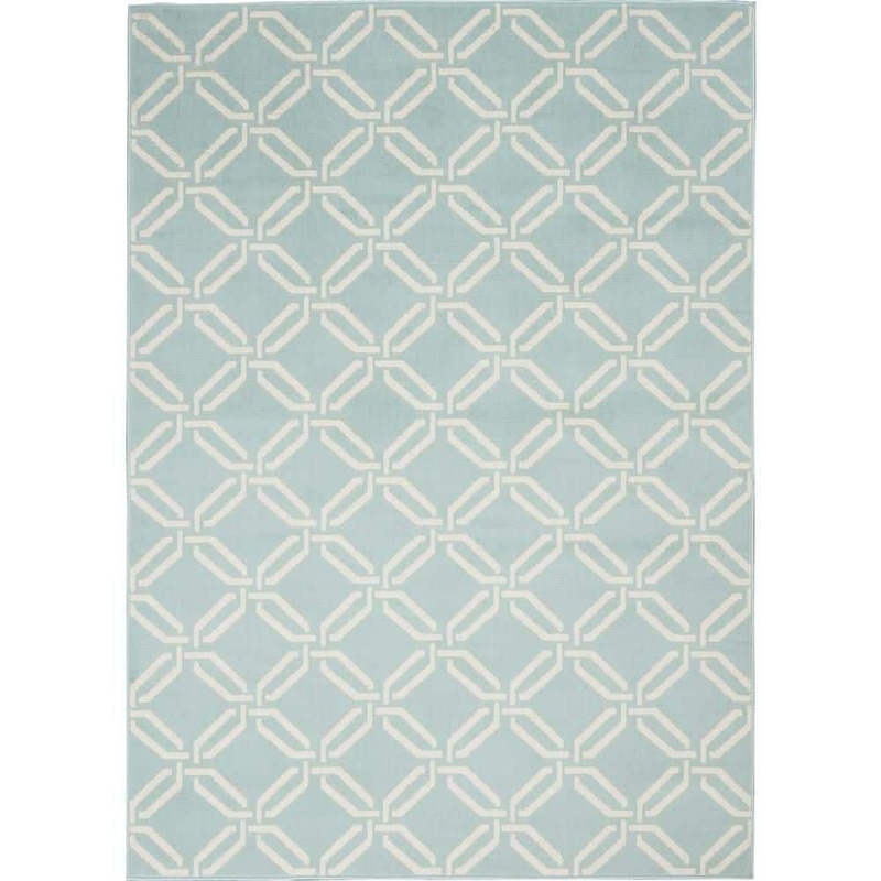 Nourison Jubilant Green 5 ft. x 7 ft. Moroccan Farmhouse Area Rug 479501