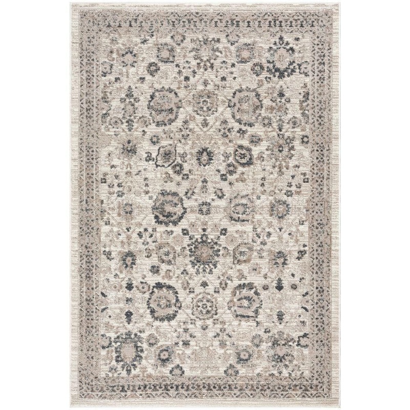 Nourison Renewed Ivory Multicolor 5 ft. x 7 ft. Distressed Traditional Area Rug 991270