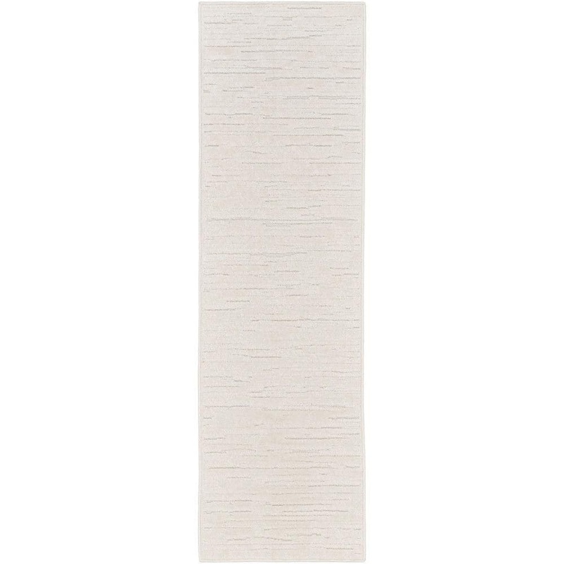 Nourison Casual Ivory 2 ft. x 6 ft. Abstract Contemporary Runner Area Rug 984791