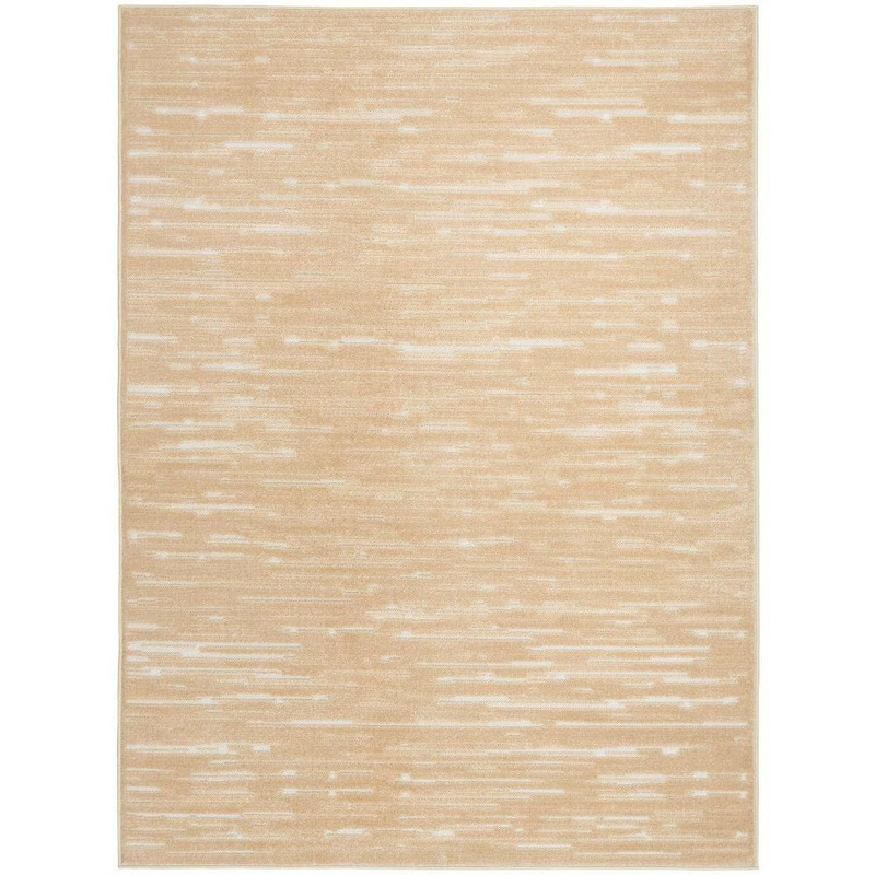Nourison Casual Taupe 4 ft. x 6 ft. Abstract Contemporary Area Rug 984951