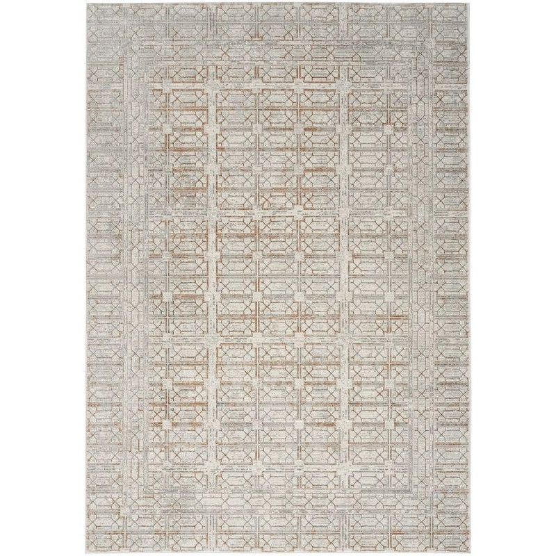 Nourison Desire Ivory Beige 5 ft. x 7 ft. Abstract Contemporary Area Rug 955043