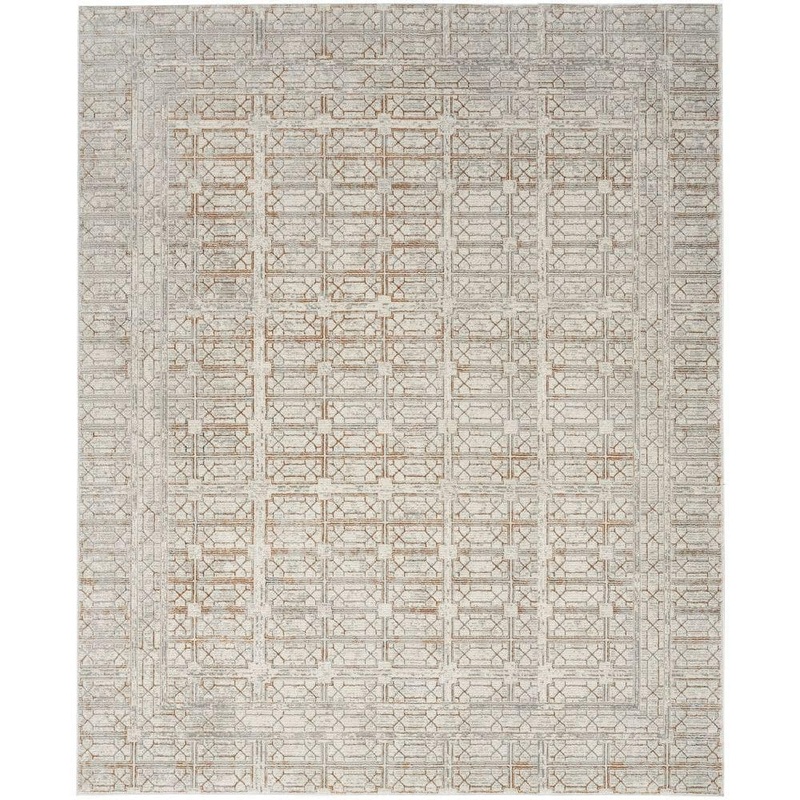 Nourison Desire Ivory Beige 9 ft. x 12 ft. Abstract Contemporary Area Rug 955067