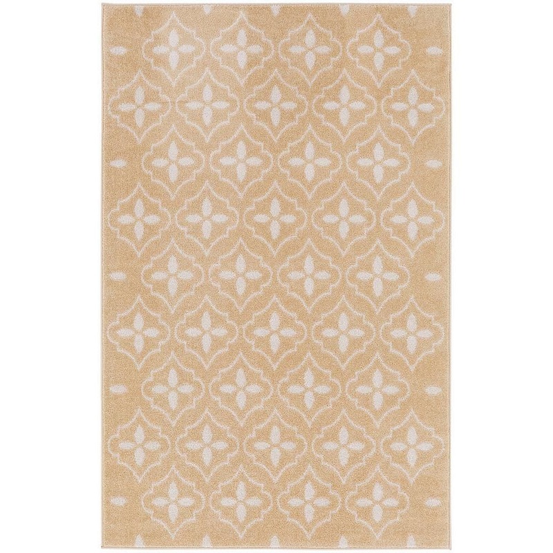 Nourison Essentials Beige Ivory 4 ft. x 6 ft. Moroccan Contemporary Area Rug 940780