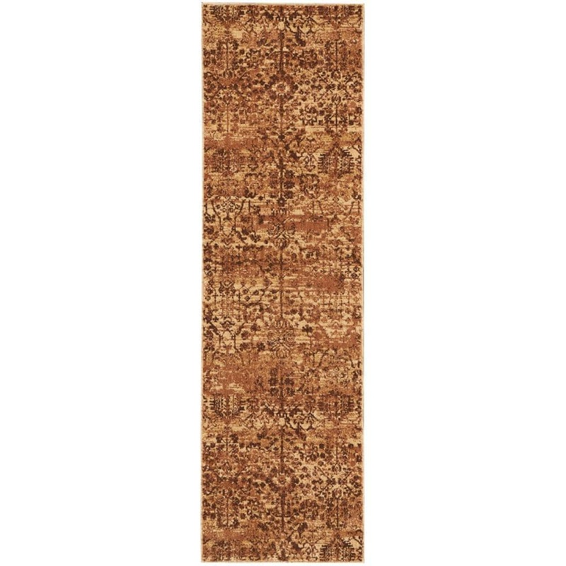 Nourison Somerset Latte 2 ft. x 8 ft. All-over design Contemporary Runner Area Rug 385765