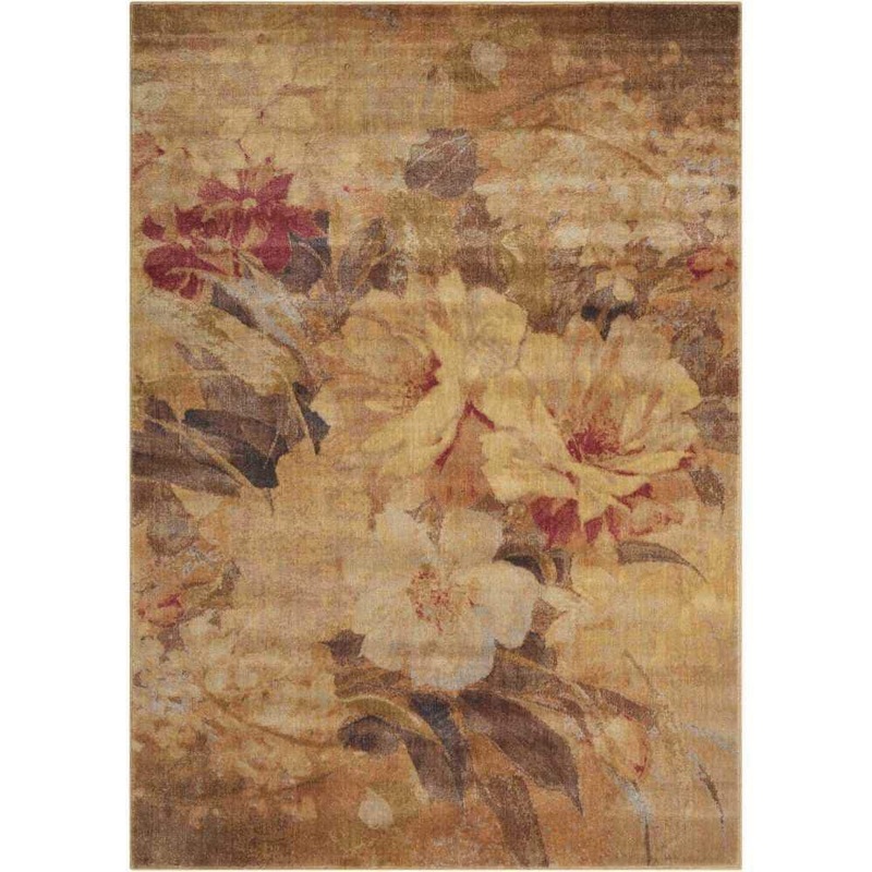 Nourison Somerset Multicolor 4 ft. x 6 ft. Floral Contemporary Area Rug 017697