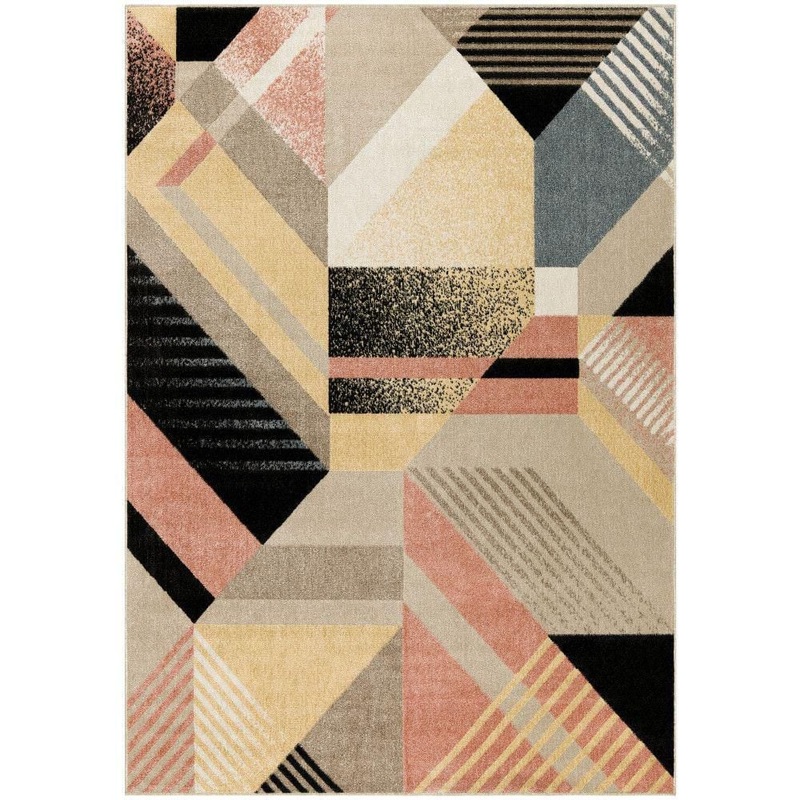 Nourison Washable Decor Multicolor 8 ft. x 10 ft. Abstract Contemporary Area Rug 993045