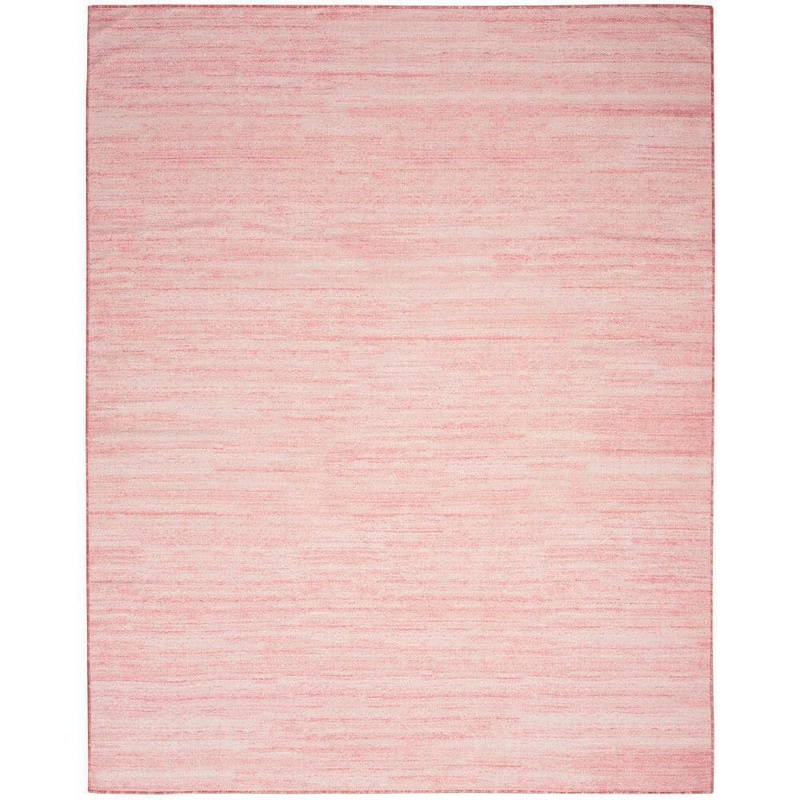 Nourison Washable Essentials Pink 9 ft. x 12 ft. All-over design Contemporary Area Rug 949622