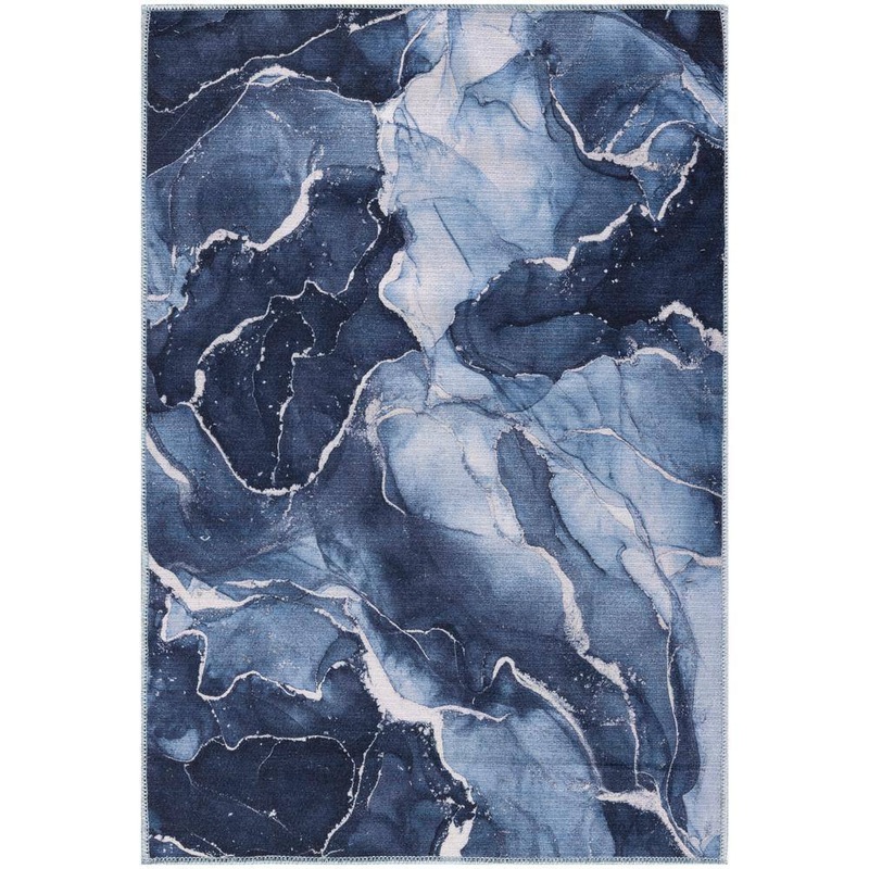 Nourison Daydream Navy Blue 3 ft. x 4 ft. Contemporary Area Rug 941404