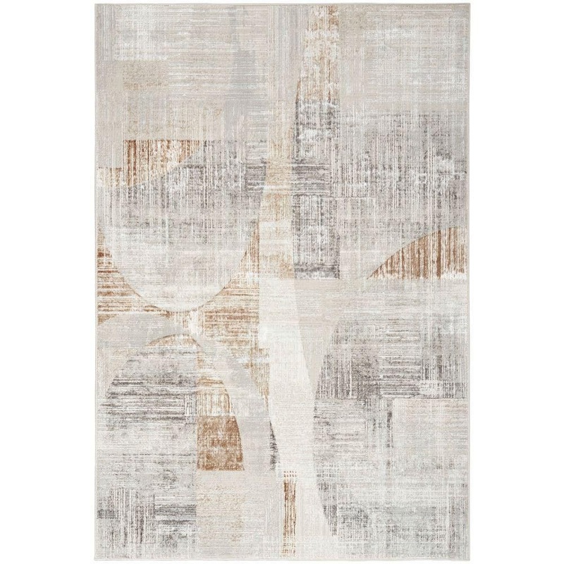 Nourison Iliana Grey 5 ft. x 7 ft. Abstract Contemporary Area Rug 909251