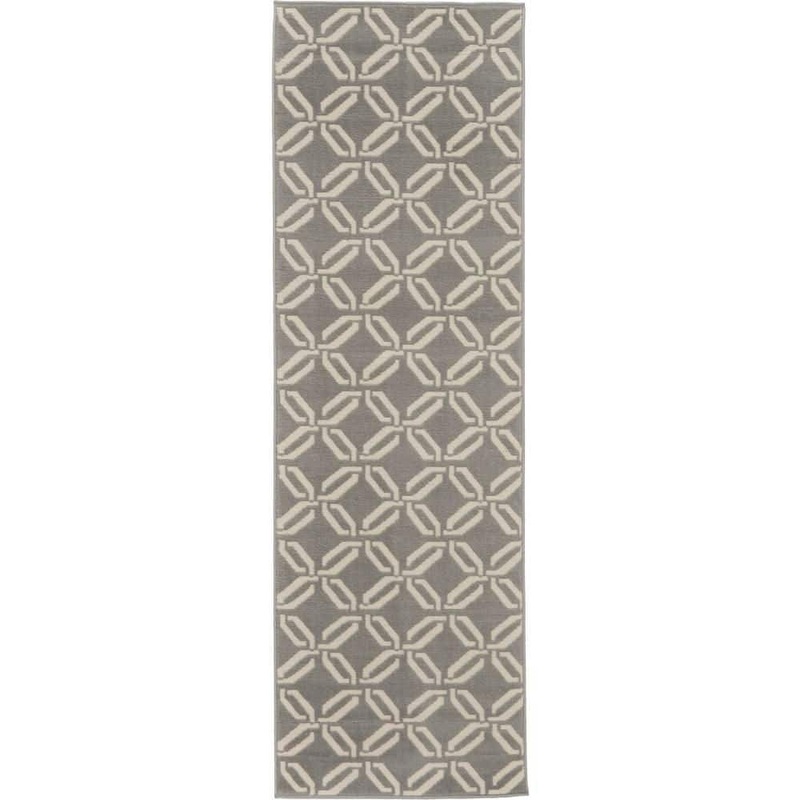 Nourison Jubilant Grey 2 ft. x 7 ft. Moroccan Farmhouse Kitchen Runner Area Rug 479396